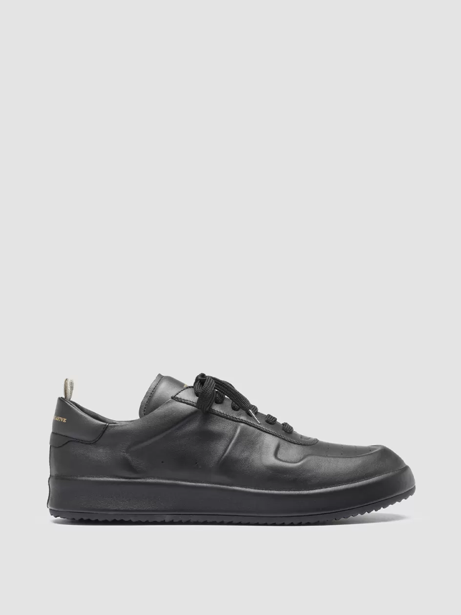 Officine Creative Sneakers>ACE 010 - Leather Sneakers BLACK