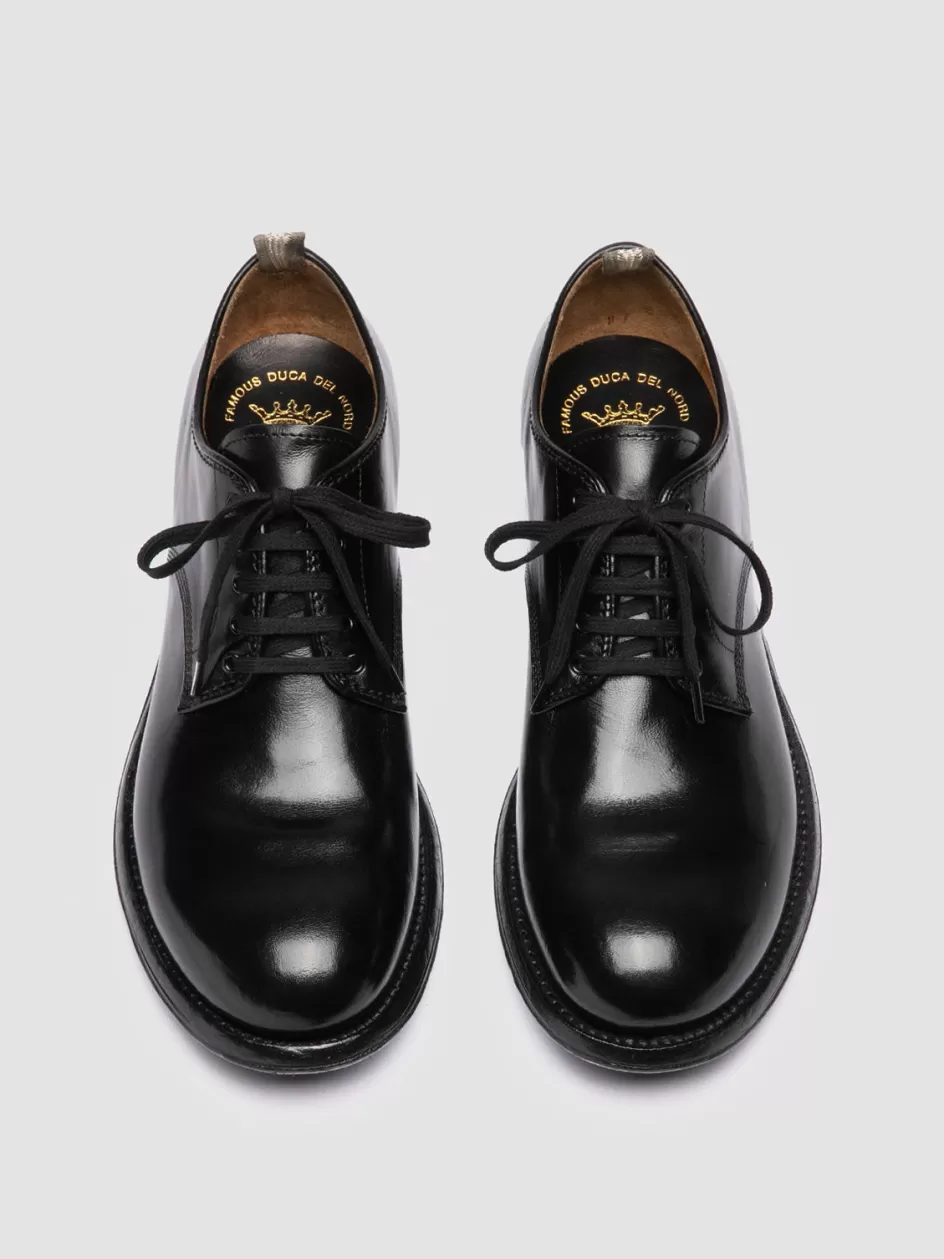 Officine Creative Derbies | Formal Shoes>ADMIRAL 001 - Leather Derby Shoes BLACK