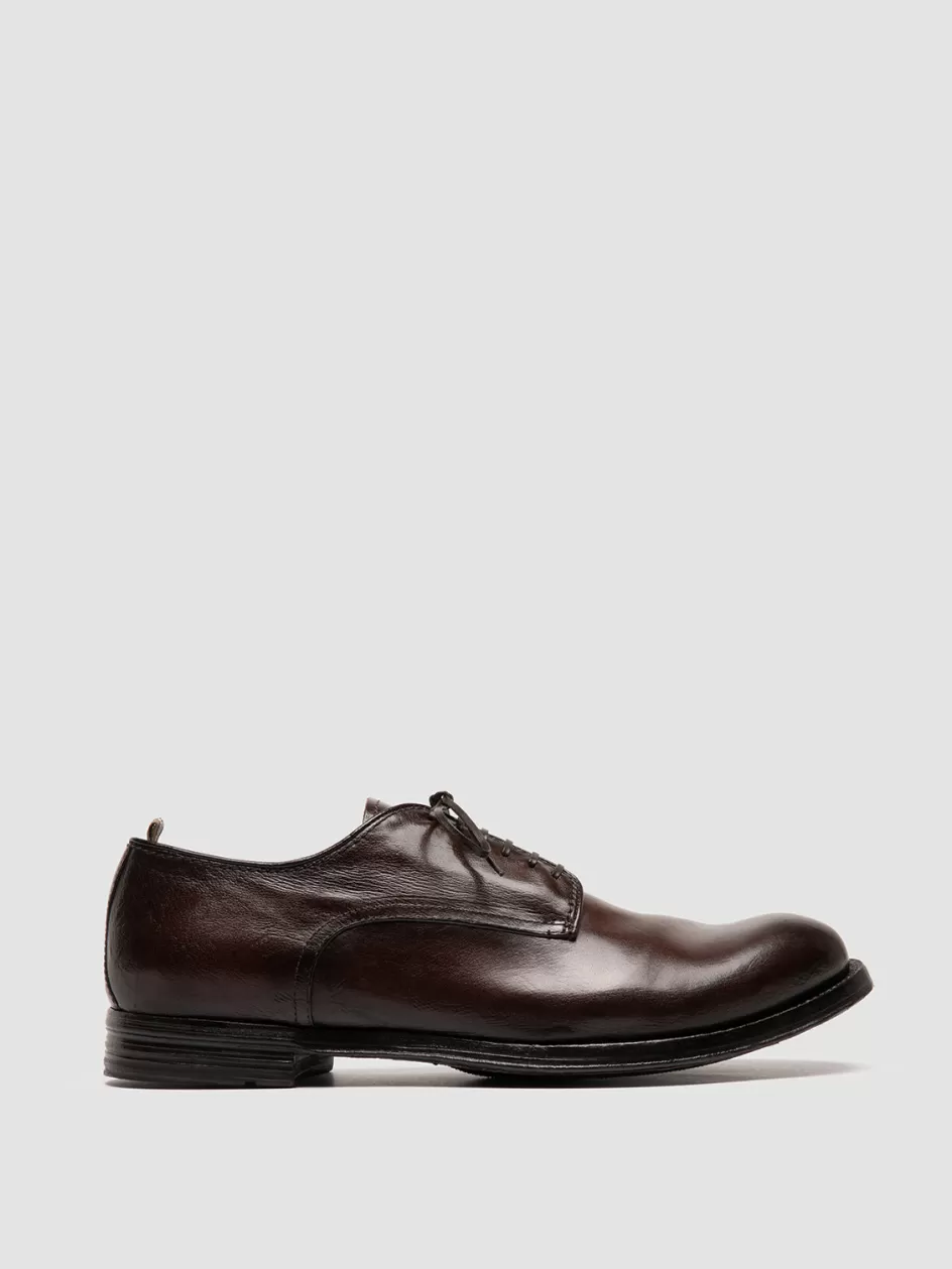 Officine Creative Derbies | Icons>ANATOMIA 012 - Brown Leather Derby Shoes DARK BROWN