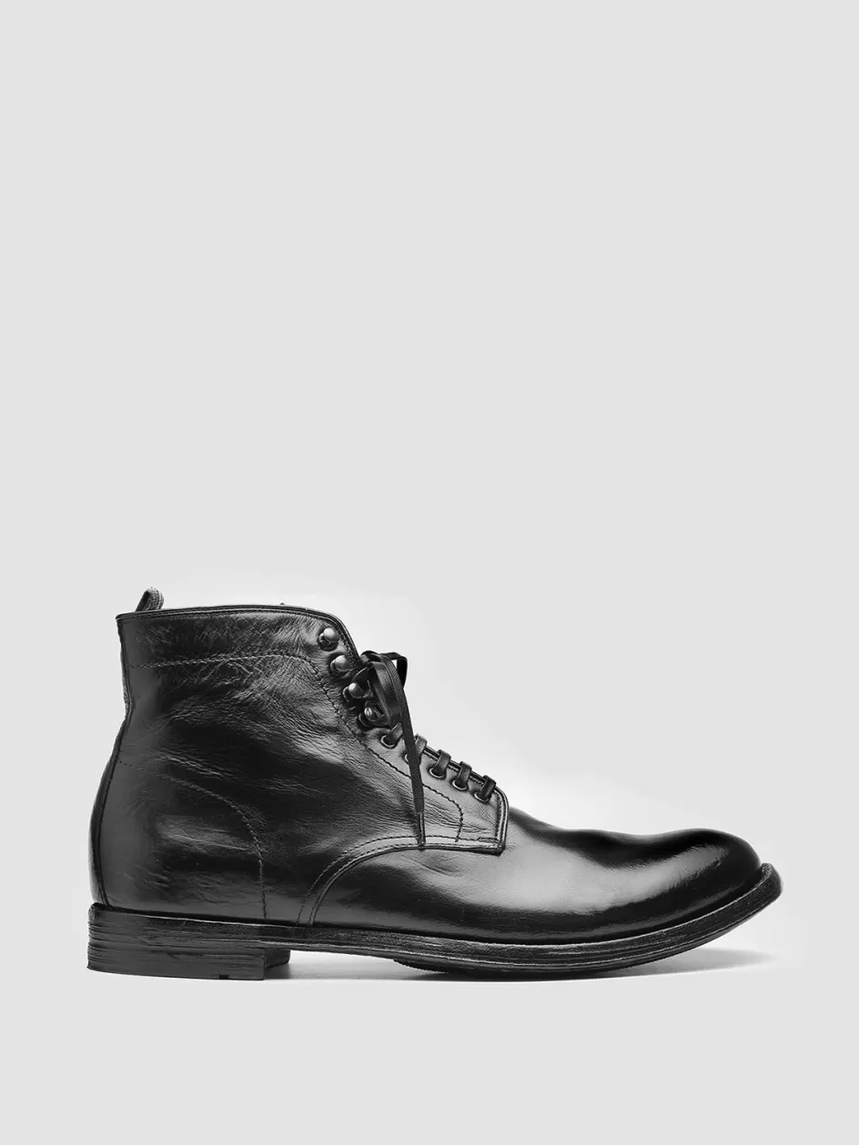 Officine Creative Icons | Ankle Boots>ANATOMIA 013 - Leather Ankle Boots BLACK