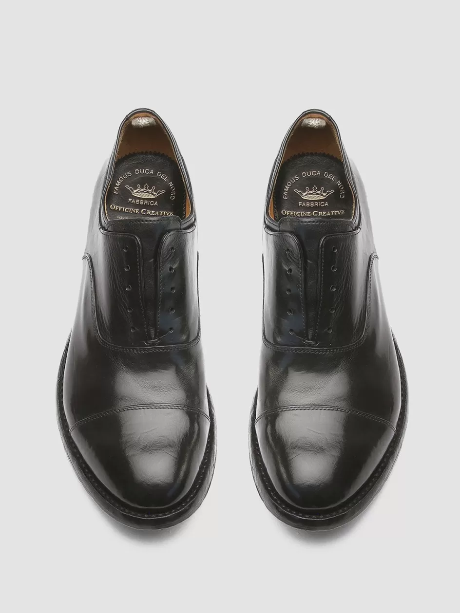 Officine Creative Formal Shoes | Oxfords>ANATOMIA 015 - Leather Oxford Shoes BLACK