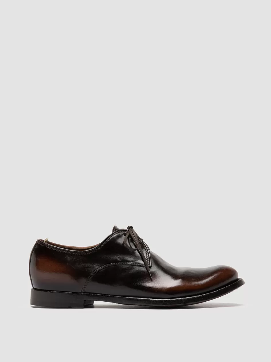 Officine Creative Derbies | Icons>ANATOMIA 87 - Brown Leather Derby Shoes DARK BROWN