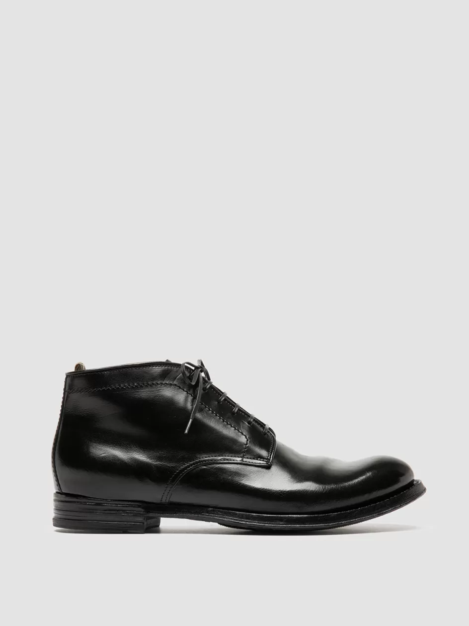 Officine Creative Ankle Boots>ANATOMIA 88 - Leather Chukka Boots BLACK