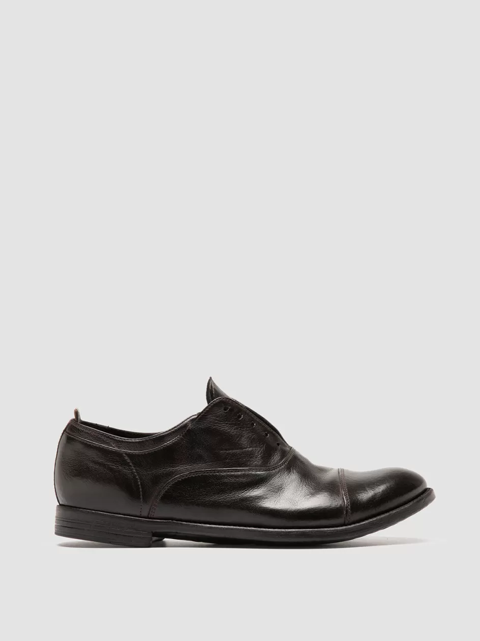 Officine Creative Oxfords | Formal Shoes>ARC 501 - Brown Leather Oxford Shoes EBANO