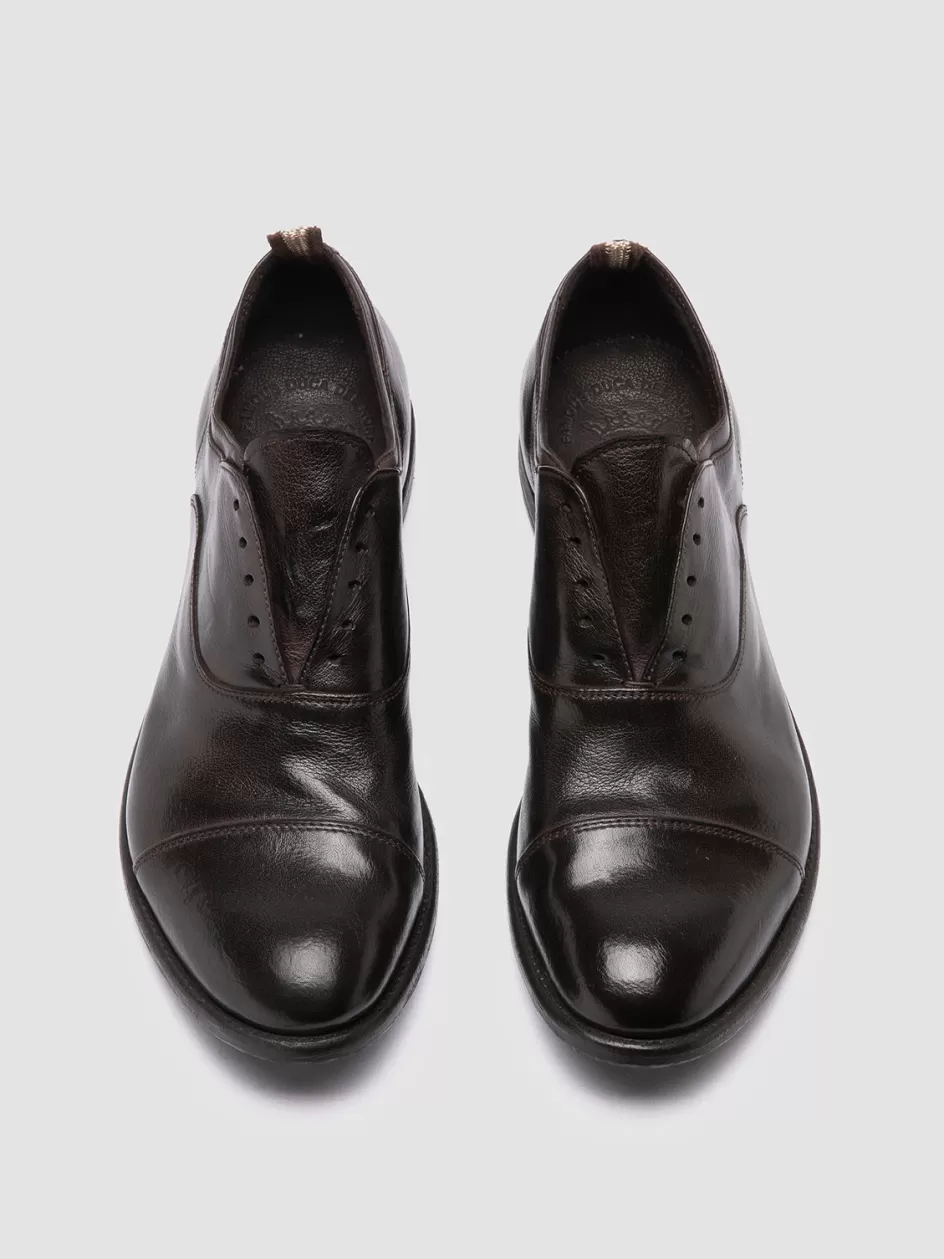 Officine Creative Oxfords | Formal Shoes>ARC 501 - Brown Leather Oxford Shoes EBANO