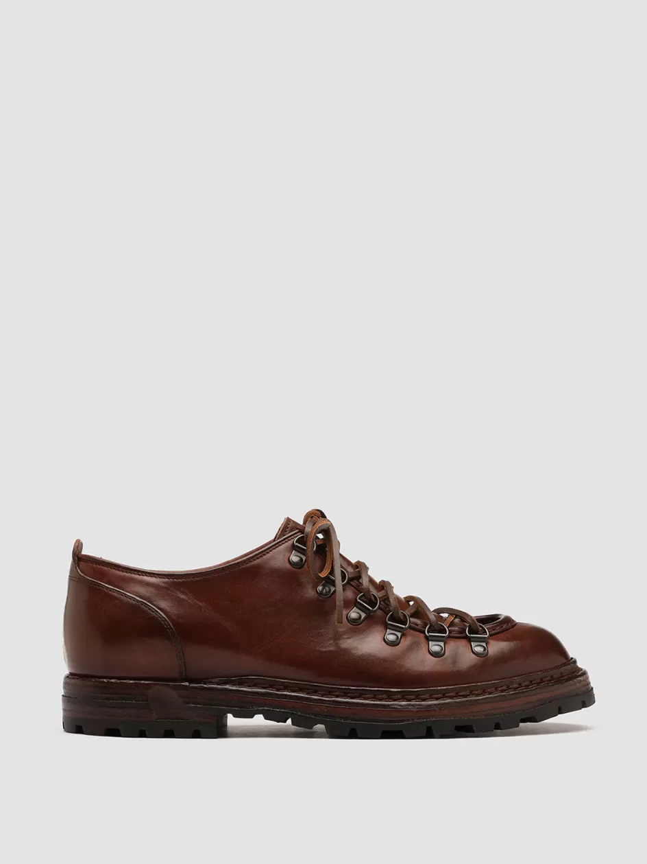 Officine Creative Derbies | Formal Shoes>ARTIK 003 - Brown Leather Hiking Shoes TAN