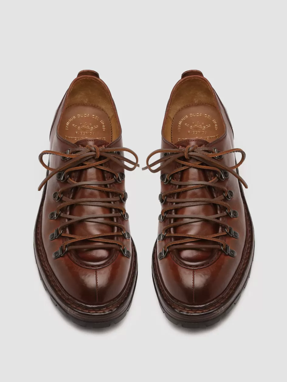 Officine Creative Derbies | Formal Shoes>ARTIK 003 - Brown Leather Hiking Shoes TAN