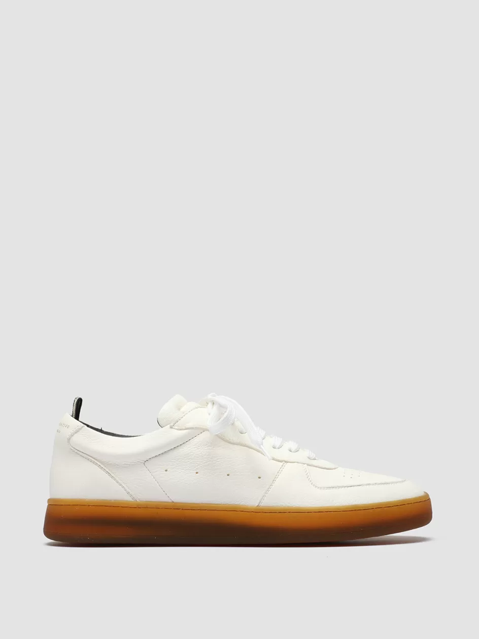 Officine Creative Sustainable Sneakers | Sneakers>ASSET 001 - Leather Low Top Sneakers WHITE