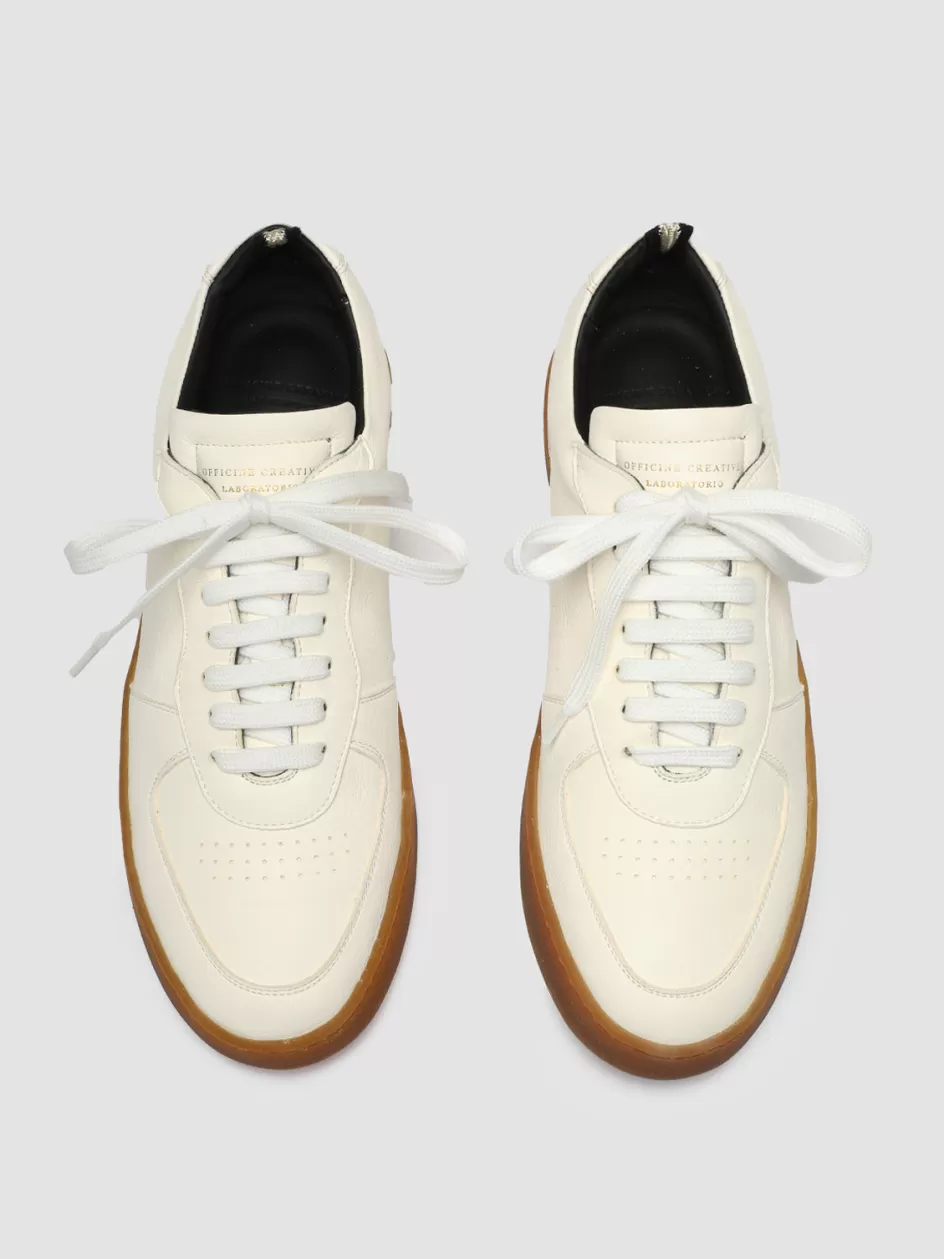 Officine Creative Sustainable Sneakers | Sneakers>ASSET 001 - Leather Low Top Sneakers WHITE