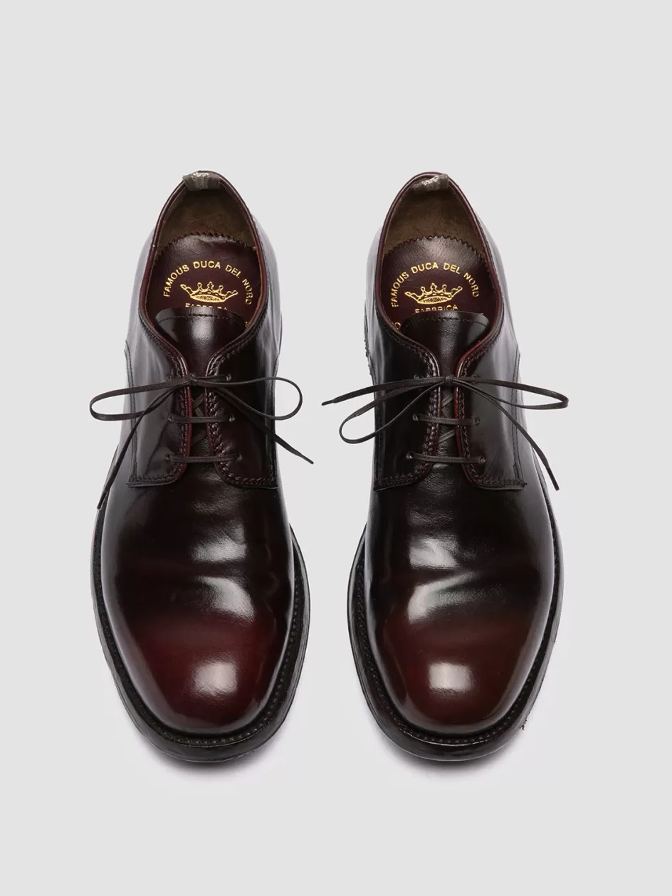 Officine Creative Derbies | Formal Shoes>BALANCE 019 - Burgundy Leather Derby Shoes BURGUNDY/TM25