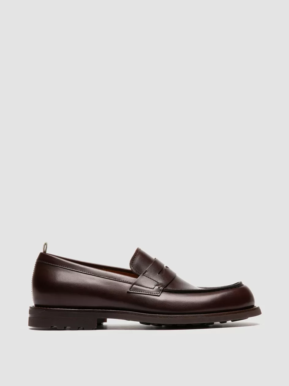 Officine Creative Loafers>BELMONDO 006 - Brown Suede Penny Loafers OTTO