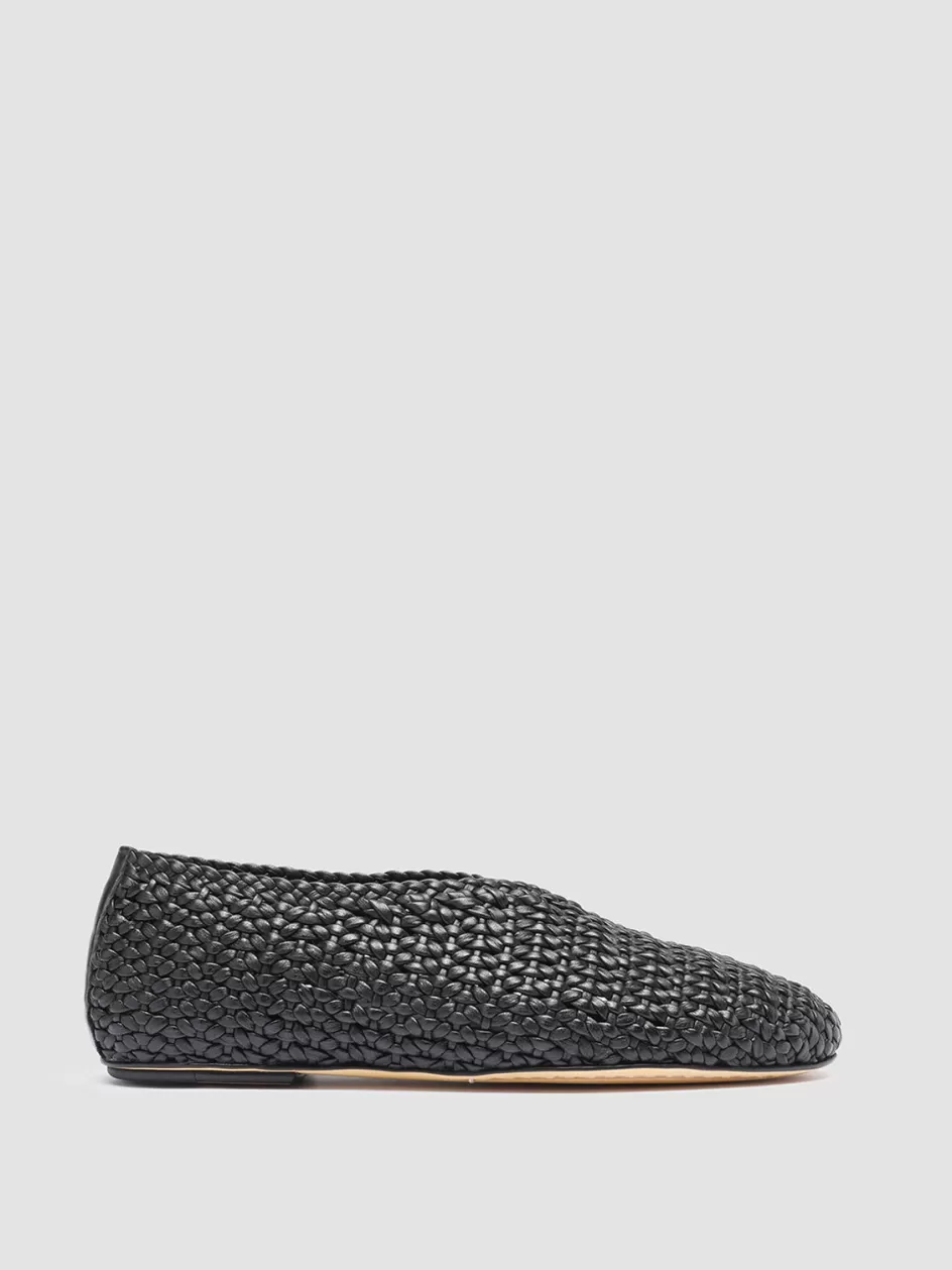 Officine Creative Loafers>BESSIE 011 - Leather Loafers BLACK