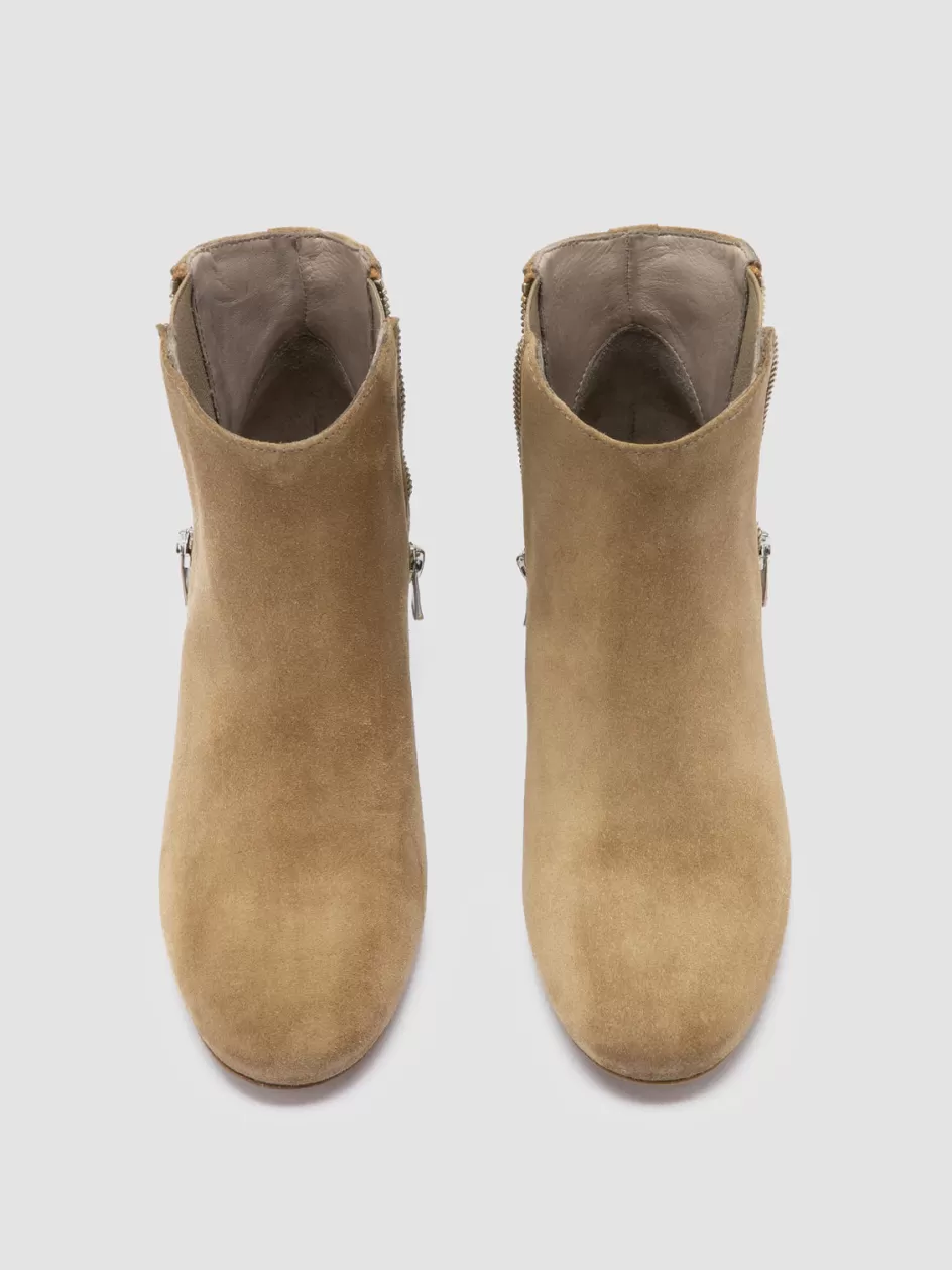 Officine Creative Suede Selection | Icons>BETH 012 - Suede Chelsea Boots BROWN