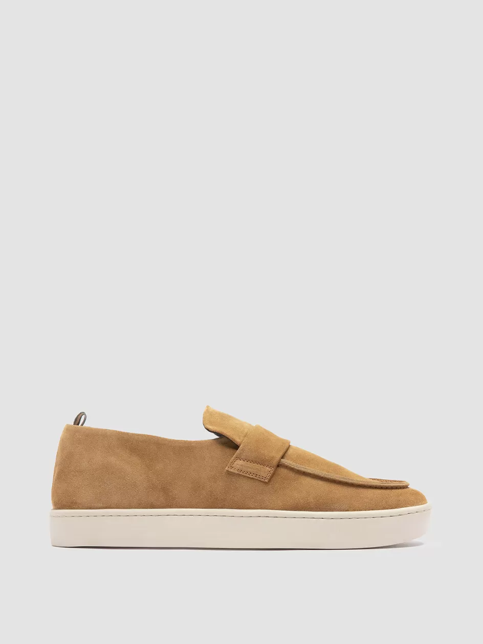 Officine Creative Sneakers | Loafers>BUG 001 - Brown Suede Penny Loafers ALCE