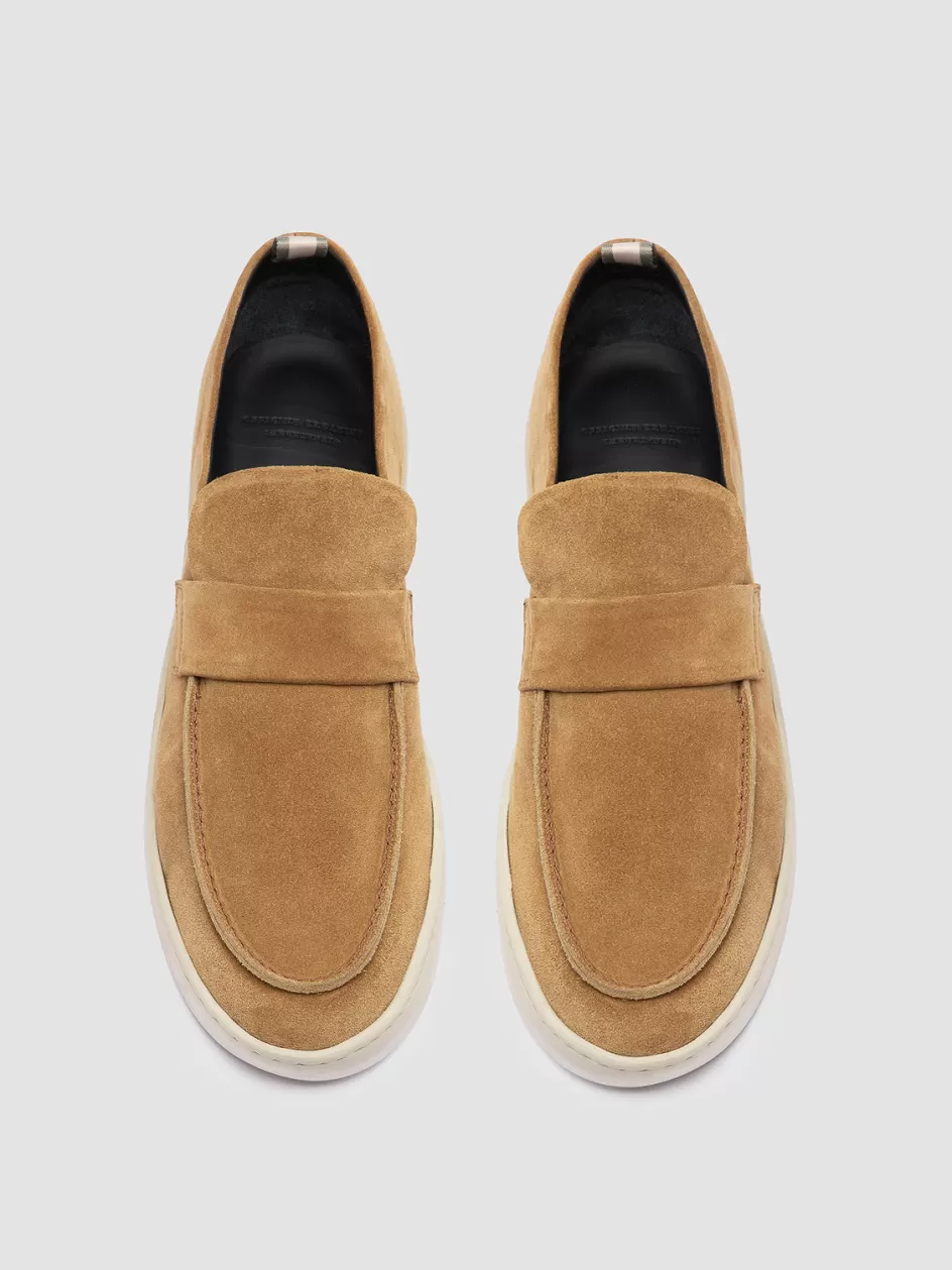 Officine Creative Sneakers | Loafers>BUG 001 - Brown Suede Penny Loafers ALCE