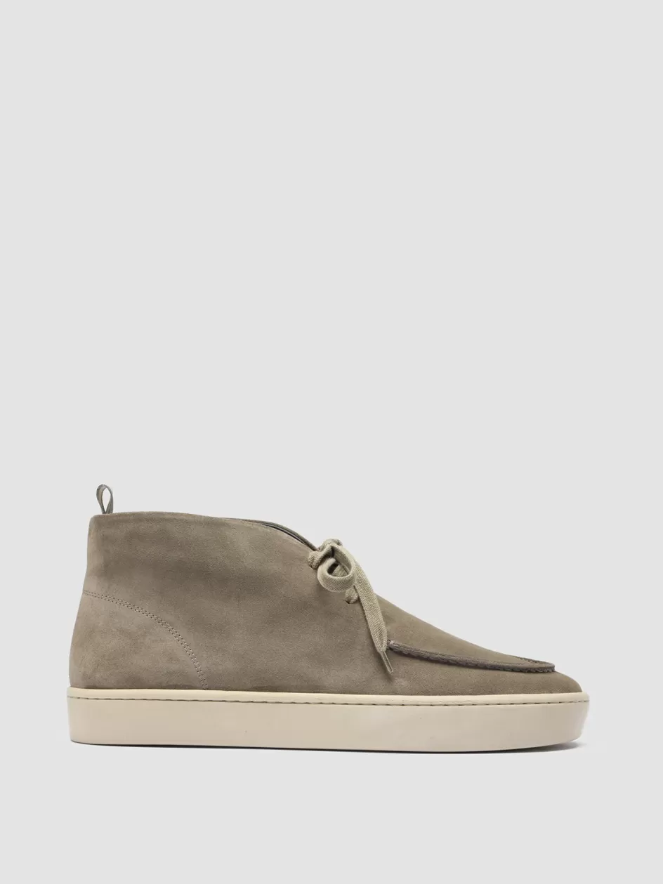 Officine Creative Ankle Boots>BUG 002 - Green Suede Chukka Boots BOSCO