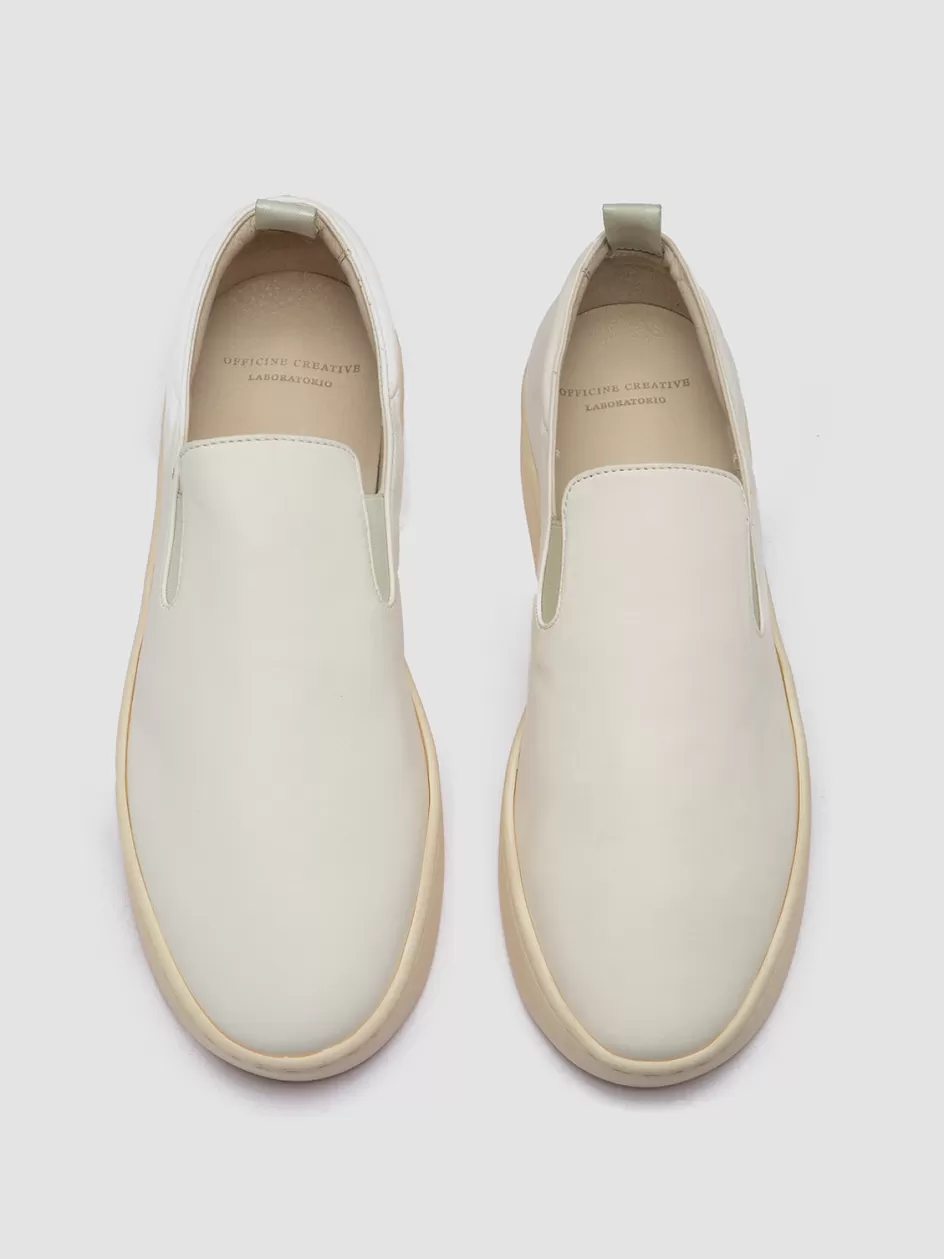 Officine Creative Sneakers | Loafers>BUG 008 - Nappa Leather Penny Loafers WHITE