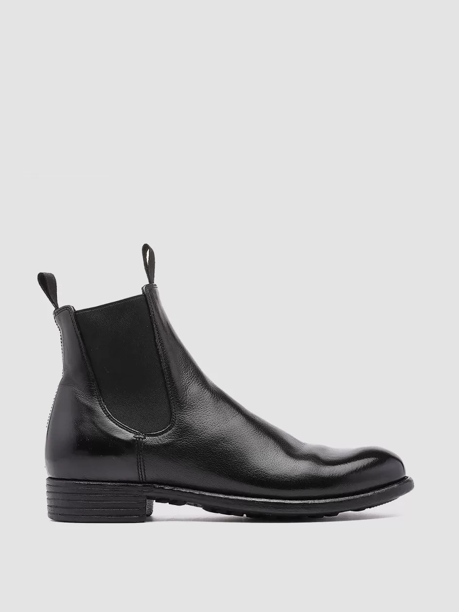 Officine Creative Boots & Booties>CALIXTE 004 - Leather Chelsea Boots BLACK