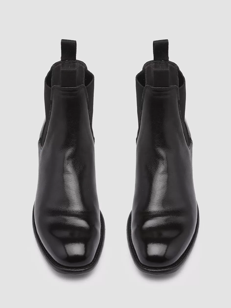 Officine Creative Boots & Booties>CALIXTE 004 - Leather Chelsea Boots BLACK