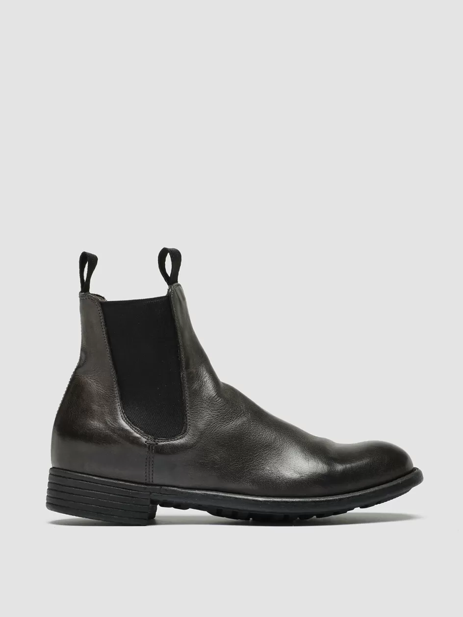 Officine Creative Boots & Booties>CALIXTE 004 - Leather Chelsea Boots GREY