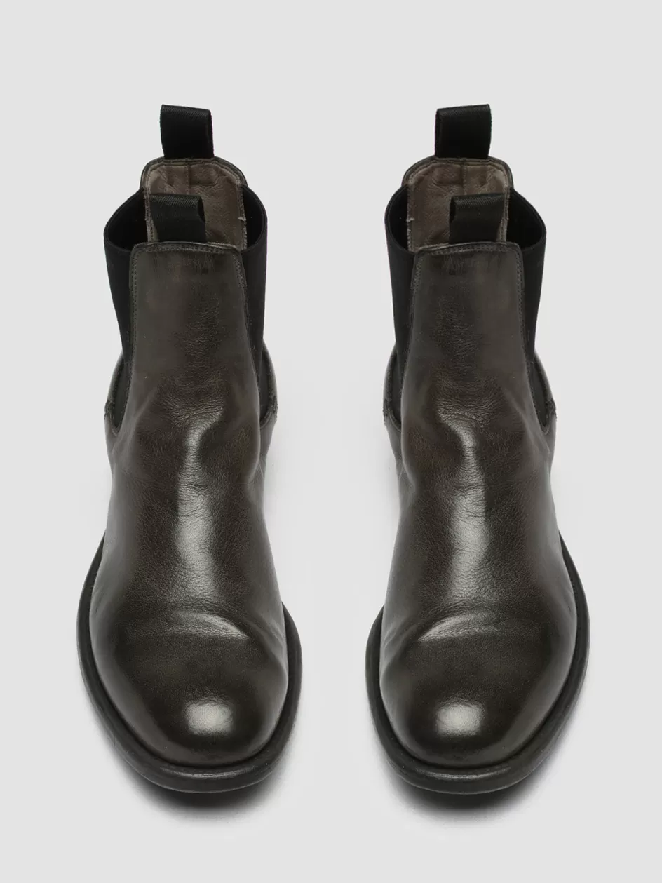 Officine Creative Boots & Booties>CALIXTE 004 - Leather Chelsea Boots GREY