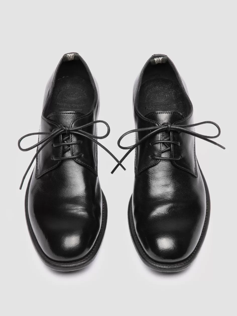 Officine Creative Derbies & Oxfords | Dress Shoes>CALIXTE 068 - Black Leather Derby Shoes NERO                                              