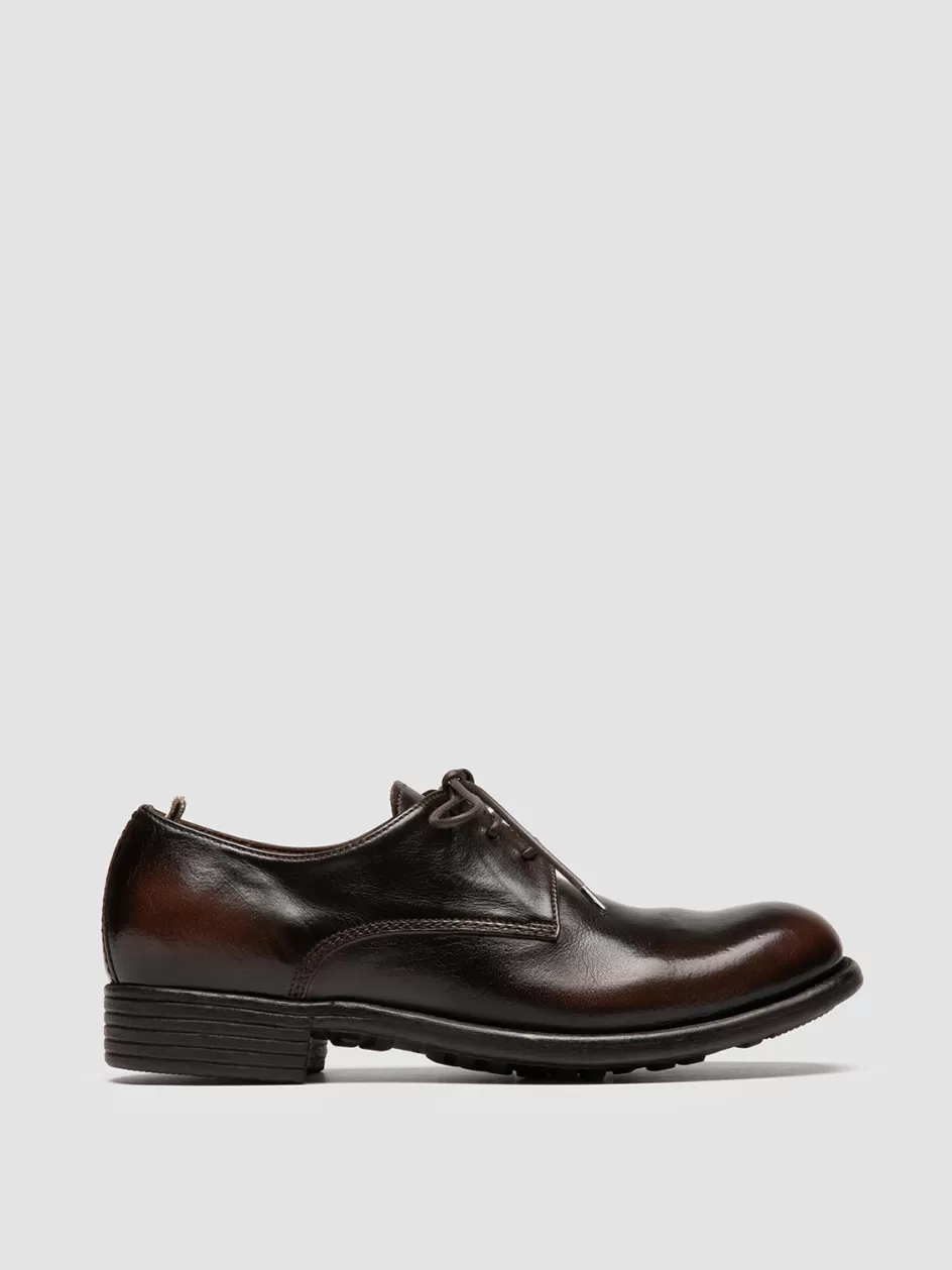 Officine Creative Derbies & Oxfords | Dress Shoes>CALIXTE 068 - Brown Leather Derby Shoes CAFFE'/T.MORO 25                                  