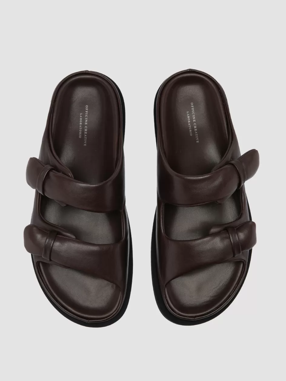 Officine Creative Sandals>CHORA 001 - Leather Sandals BROWN