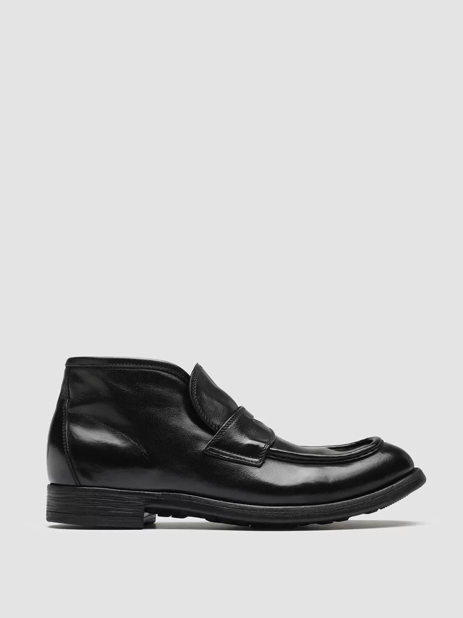 Officine Creative Loafers | Ankle Boots>CHRONICLE 027 - Leather Ankle Boots BLACK