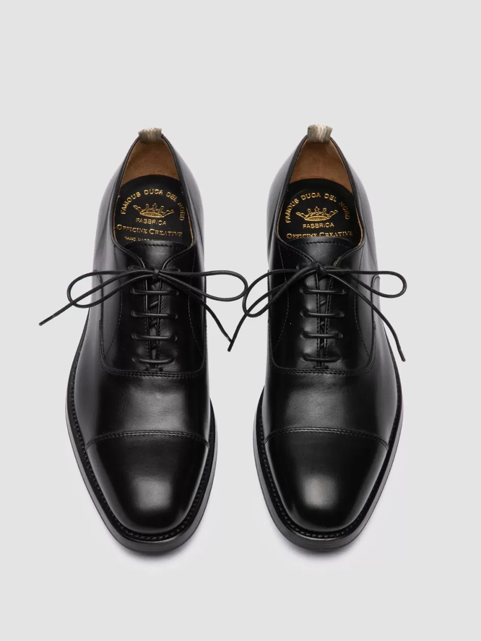 Officine Creative Oxfords | Formal Shoes>CONSULTANT 003 - Leather Oxford Shoes BLACK