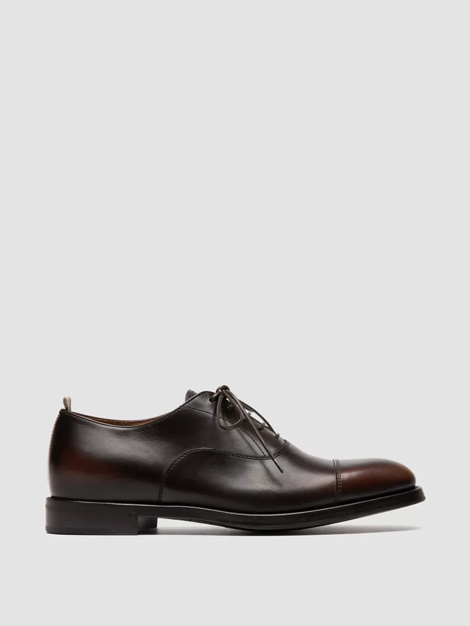 Officine Creative Oxfords | Formal Shoes>CONSULTANT 003 - Brown Leather Oxford Shoes BRUNO/TM25