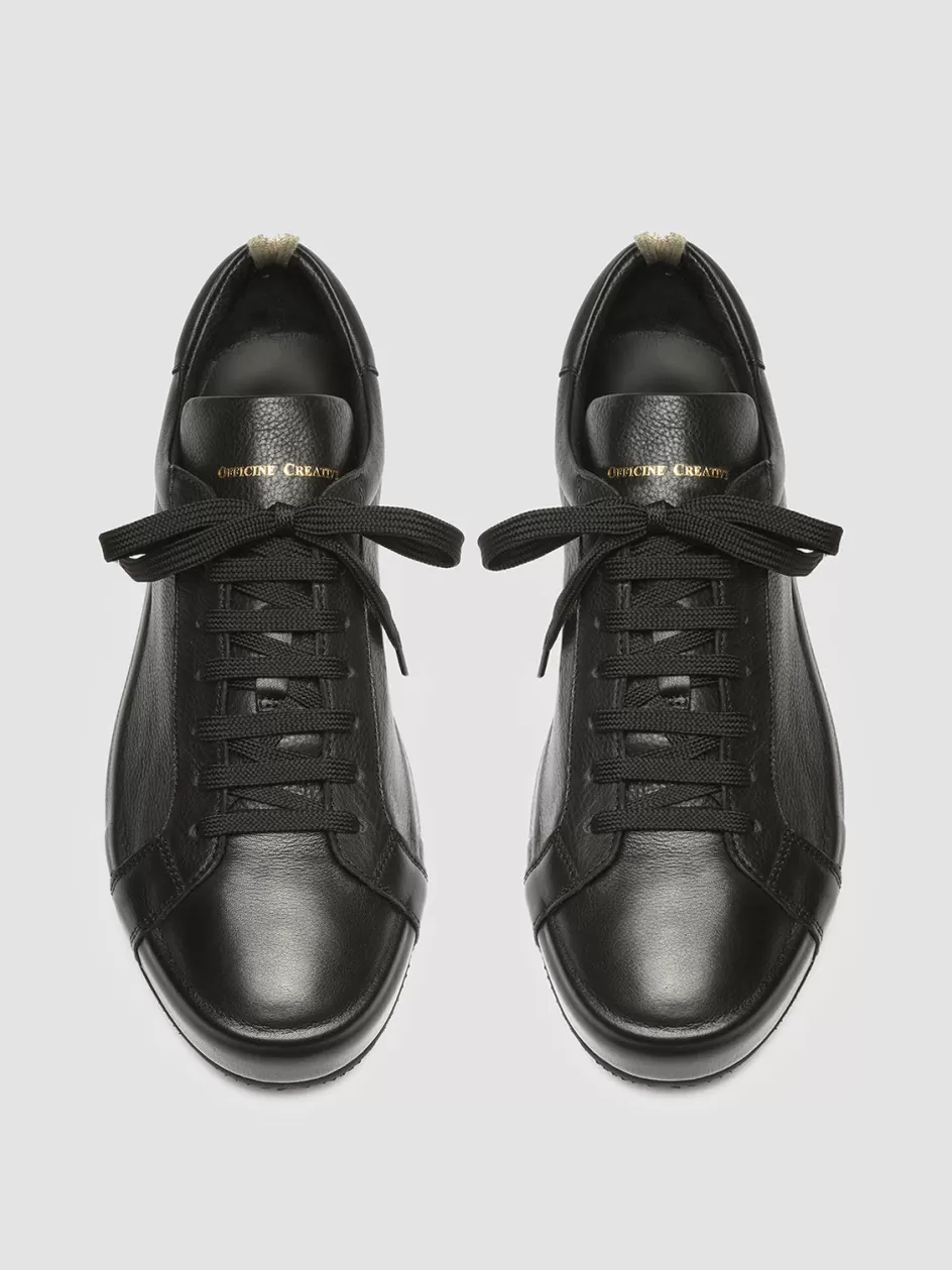 Officine Creative Sneakers>CORE 001 - Leather Sneakers BLACK