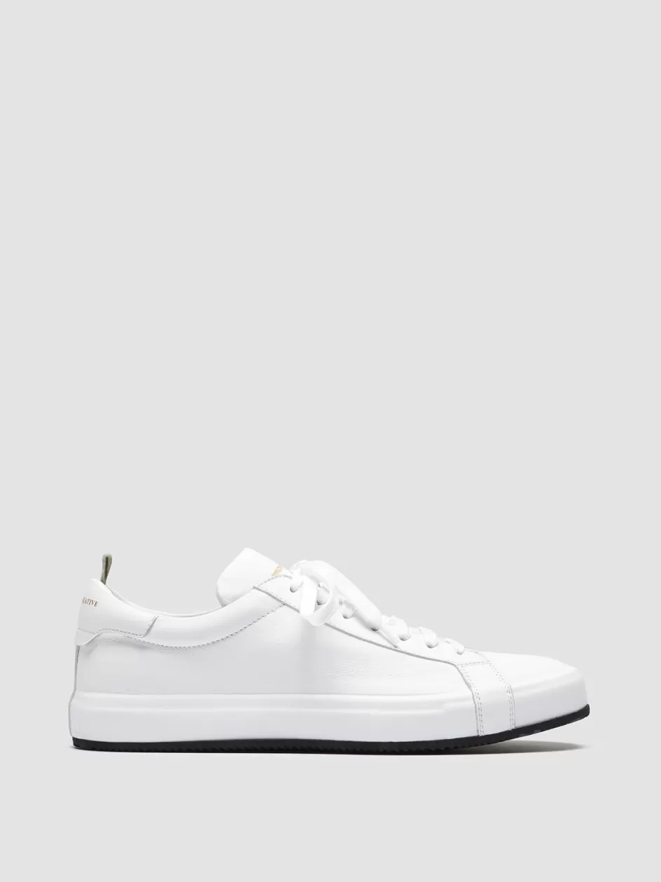 Officine Creative Sneakers>CORE 001 - Leather Sneakers WHITE