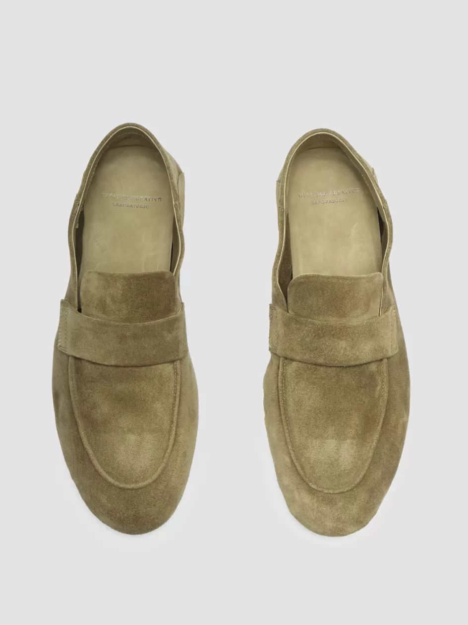 Officine Creative Suede Selection | Loafers>C-SIDE 101 - Taupe Suede Loafers LEAD