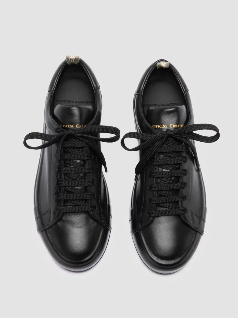 Officine Creative Sneakers>EASY 101 - Leather Low Top Sneakers BLACK