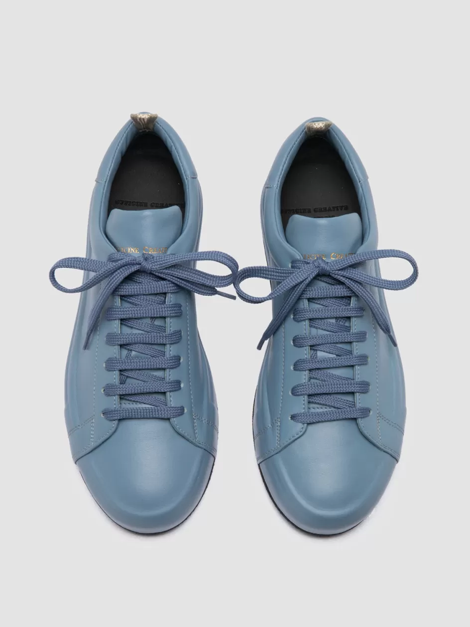 Officine Creative Sneakers>EASY 101 - Leather Low Top Sneakers BLUE