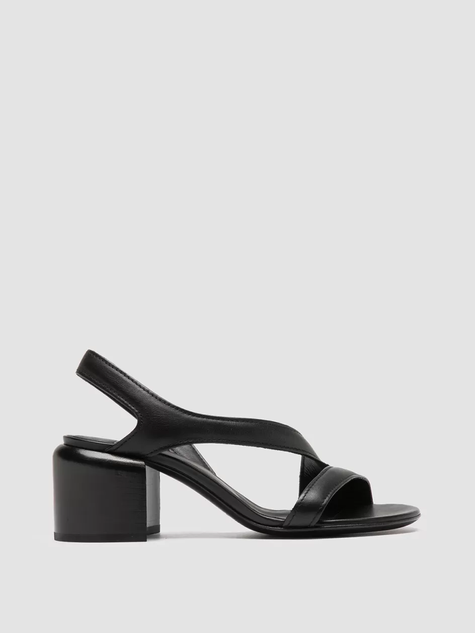 Officine Creative Icons | Sandals>ETHEL 023 - Leather Sandals BLACK