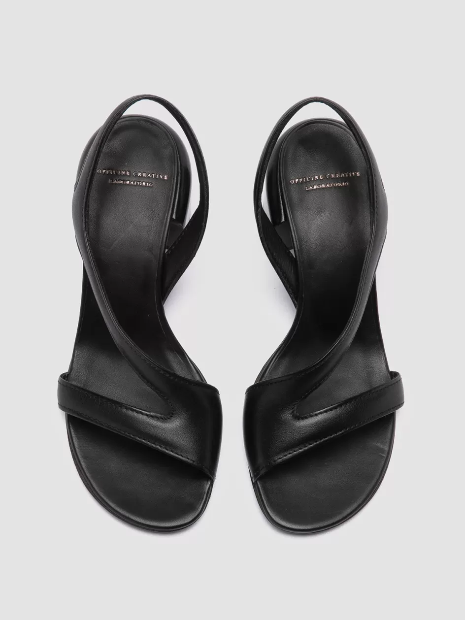 Officine Creative Icons | Sandals>ETHEL 023 - Leather Sandals BLACK