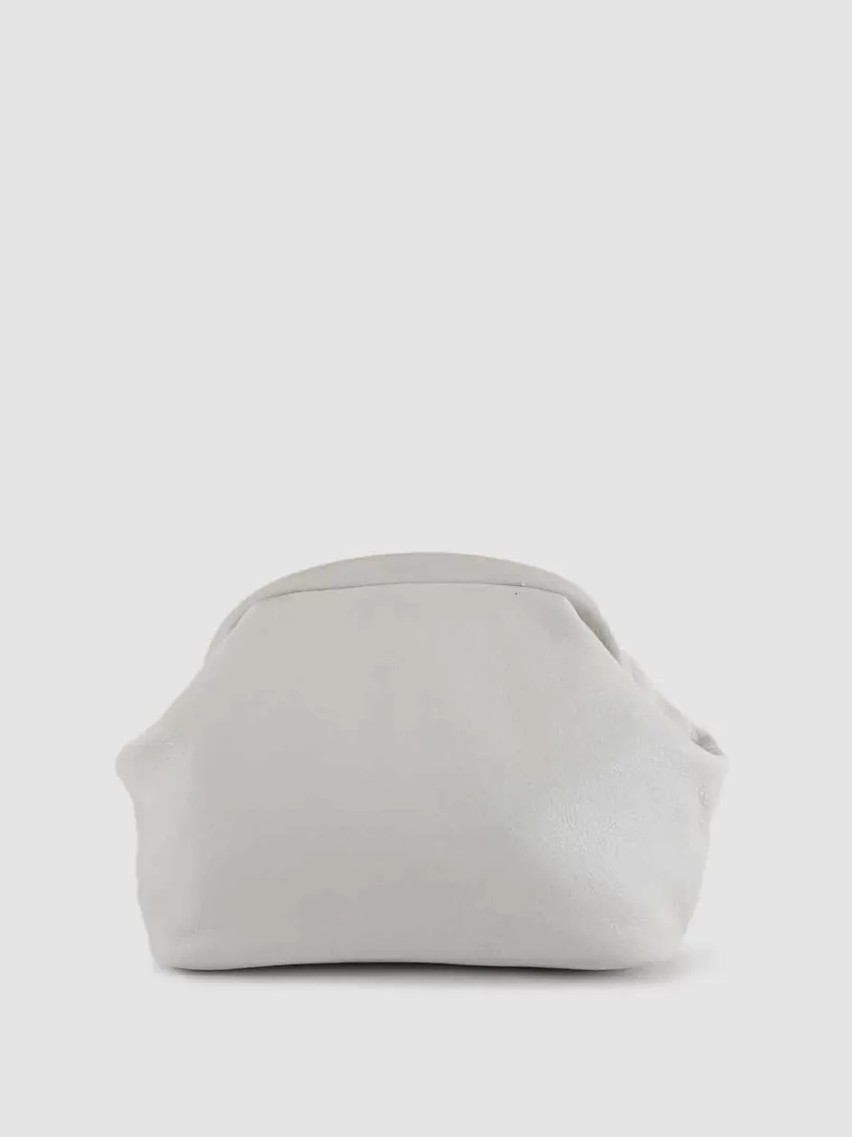 Officine Creative Bags>HELEN 06 - White Leather Shoulder Bag OFF WHITE