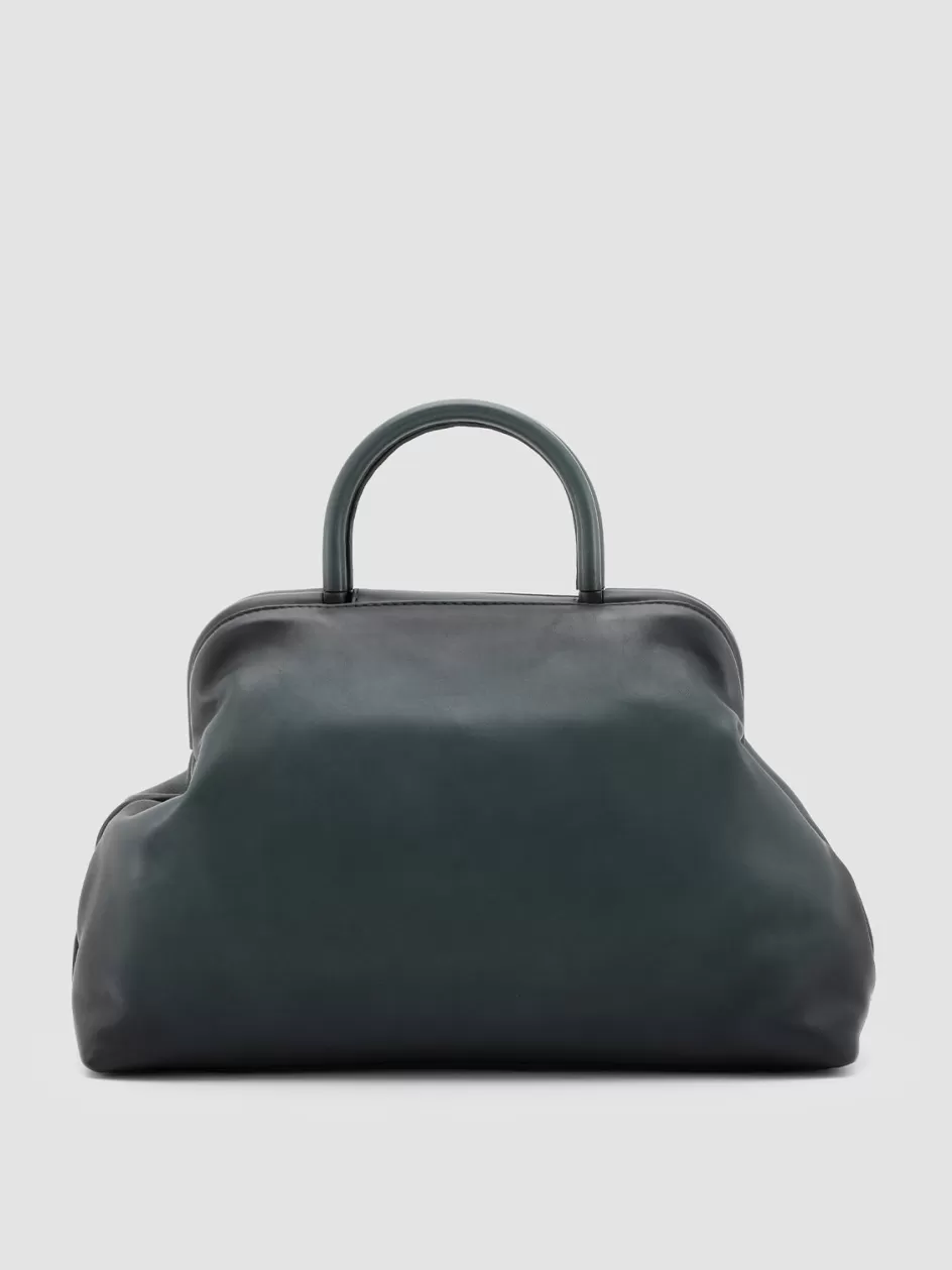 Officine Creative Bags>HELEN 16 - Leather Handle Bag GREEN