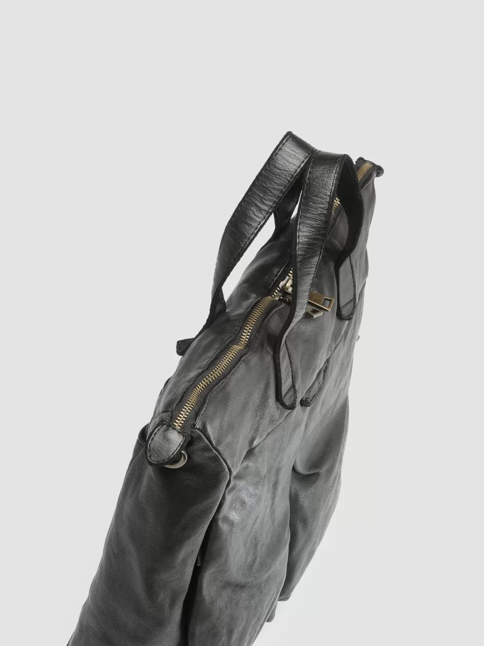 Officine Creative Backpacks | Backpacks>HELMET 27 - Leather Tote Bag BLACK