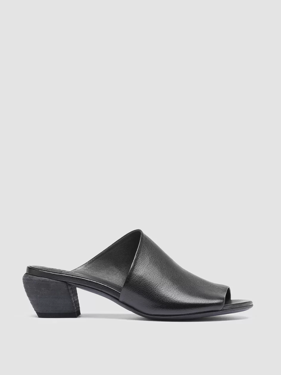 Officine Creative Sandals | Mules>HELYETTE 016 - Leather Mules BLACK