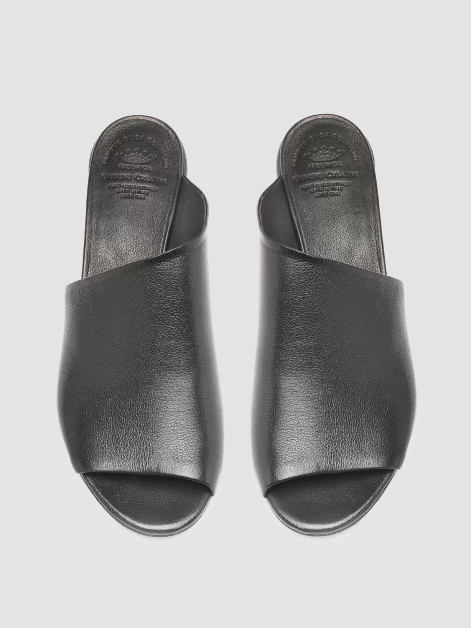 Officine Creative Sandals | Mules>HELYETTE 016 - Leather Mules BLACK