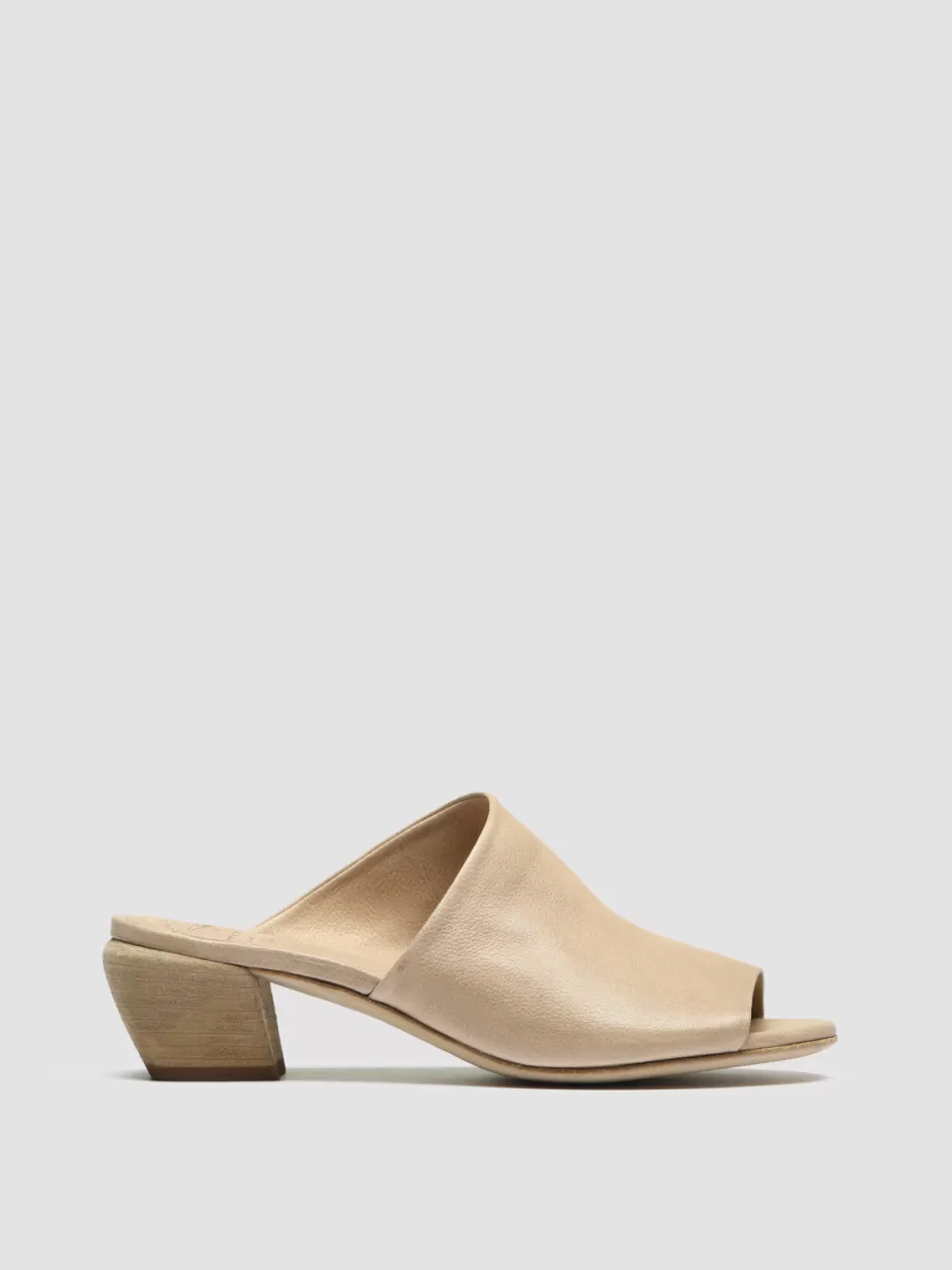 Officine Creative Sandals | Mules>HELYETTE 016 - Leather Mules TAUPE