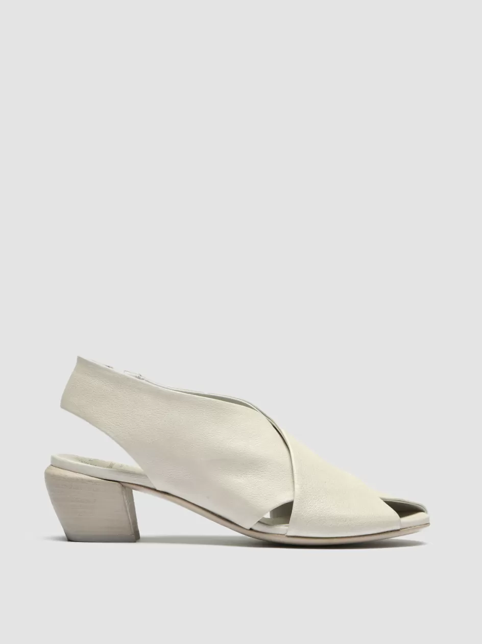 Officine Creative Sandals>HELYETTE 024 - Leather Slide Sandals OFF WHITE