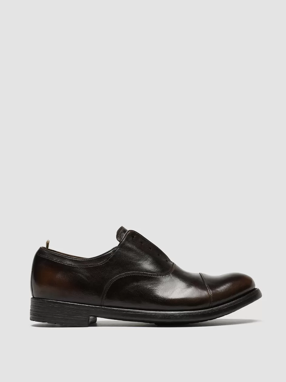 Officine Creative Oxfords | Formal Shoes>HIVE 004 - Brown Leather Oxford Shoes COFFEE/DARK BROWN