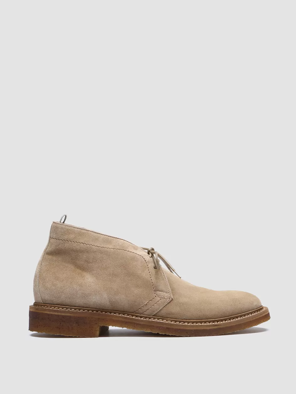 Officine Creative Suede Selection | Icons>HOPKINS CREPE 114 - Taupe Suede Chukka Boots TAN