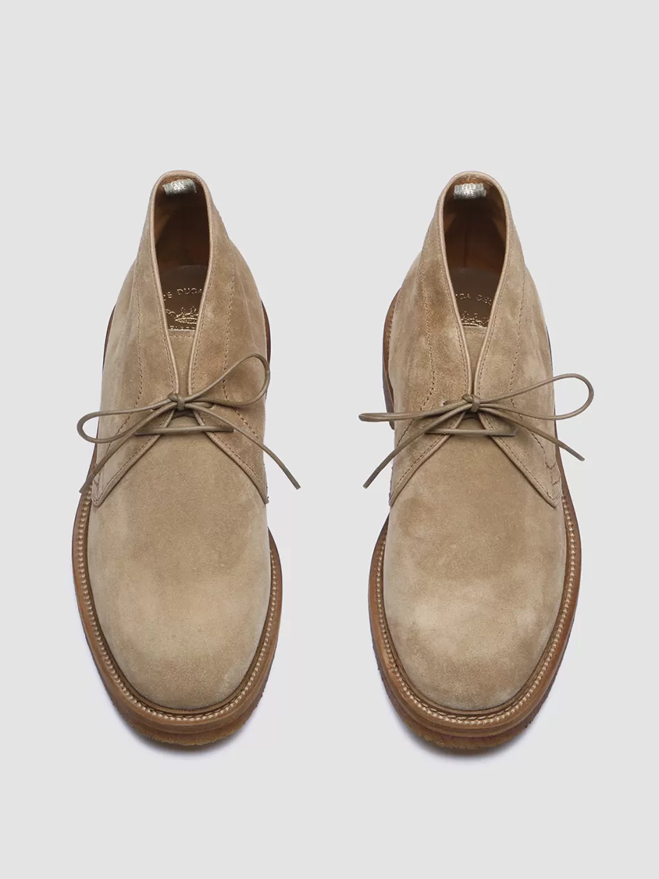 Officine Creative Suede Selection | Icons>HOPKINS CREPE 114 - Taupe Suede Chukka Boots TAN