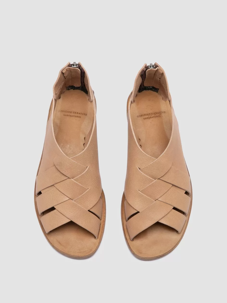 Officine Creative Icons | Sandals>ITACA 048 - Leather Fisherman Sandals TAUPE