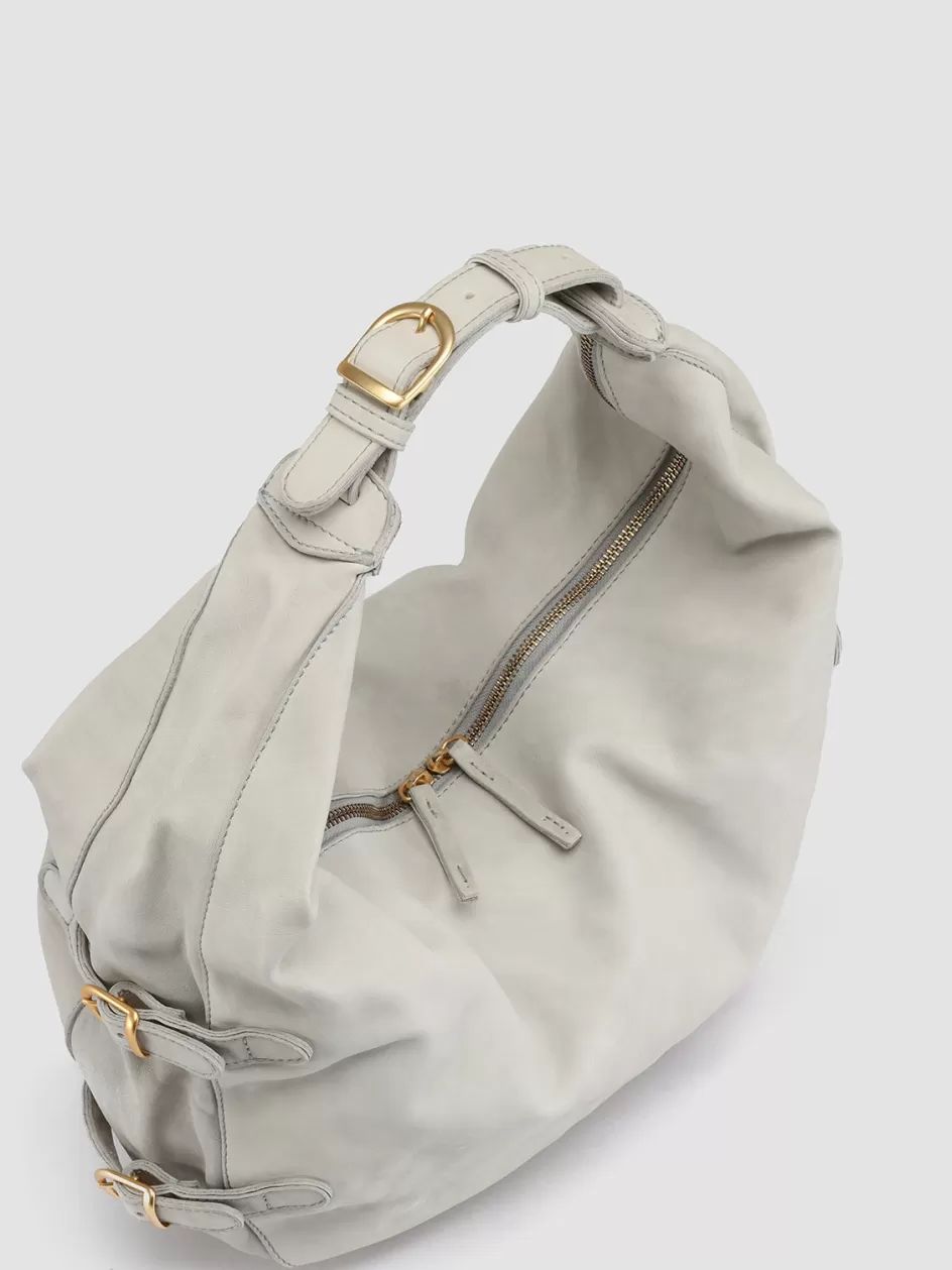 Officine Creative Bags>JULIE 008 - Shoulder Bag GREY LEATHER